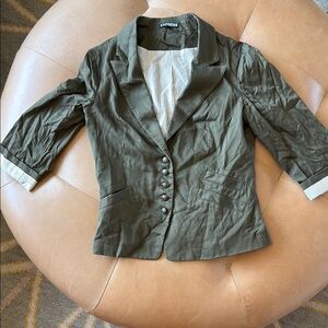 Express Olive Green Blazer